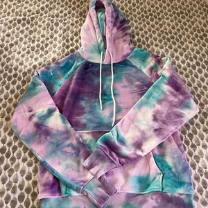 Spark Paws Tie-Dye Velvet Hoodie